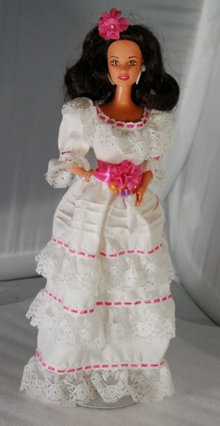 1997 Mattel Dolls Of The World (dotw) Puerto Rican Barbie,  No Box