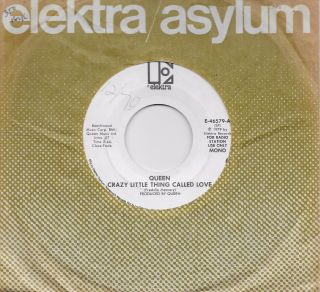 Queen Crazy Little Thing Called Love Rare Promo 45 From 1979