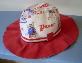 Rare Pabst Blue Ribbon Pbr Beer Vintage Classic Cowboy Hat Fishing Fun Cap