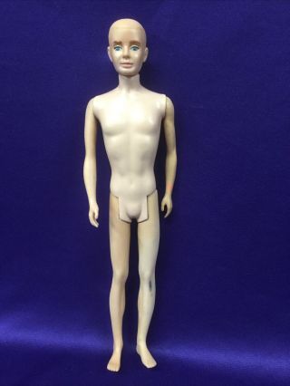 Ken Doll Mattel 750.  Straight Legs.  Flocked Hair.  First Year Made Doll (1961)