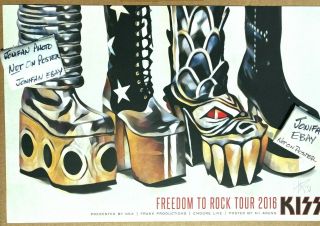 Rare Kiss " Freedom To Rock " 2016 Lithograph Print Poster Artist Signed
