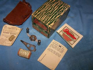Vintage Pflueger " Supreme " No.  1573 Reel " Box " With Parts & Paperwork