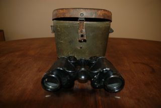 Vintage Antique Carl Zeiss Jena D.  F.  6x30 German Binoculars
