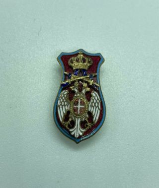 Old Rare Kingdom Of Serbia Order Of White Eagle Society Members Pin Badge