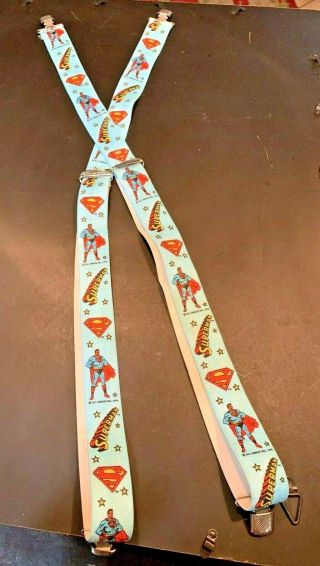 Vintage 1978 Superman Suspenders D.  C.  Comics Rare