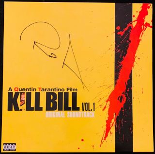 Rare Rza Signed Kill Bill Soundtrack Vinyl Album Wu Tang Quentin Tarantino Proof