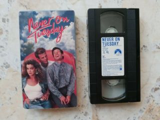 Never On Tuesday (vhs) Extremely Rare And Htf