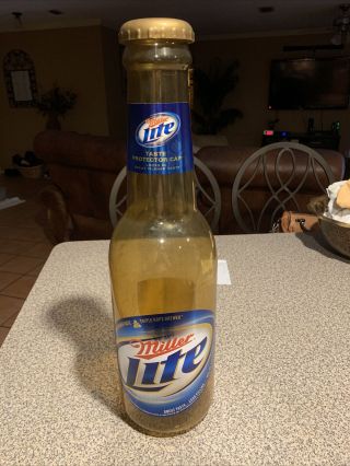Rare Miller Lite Bottle Bank 21 Inches Tall Perfect