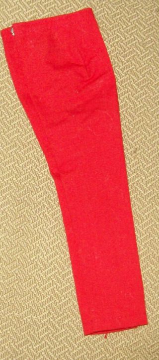 Vintage Red Slacks For Barbies Fashion Pak Item " Slacks " From 1962 - 63