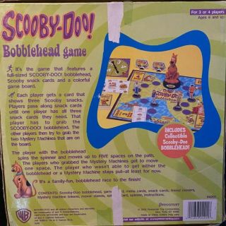 SCOOBY DOO BOBBLEHEAD BOARD GAME PRESSMAN 2002 RARE VINTAGE AGES 6 AND UP 2