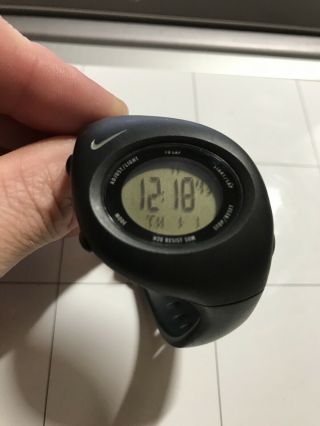Very Rare Nike Sport Running Watch Black D394391 Battery