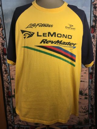 Rare Greg Lemond Cycling T - Shirt Avanti Canada Made Jersey Design Size L / Xl
