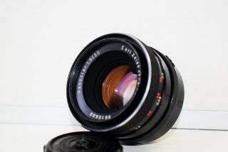 Rare Black Carl Zeiss Jena Pancolar Germany Lens 50mm F/1.  8 M42 Exc