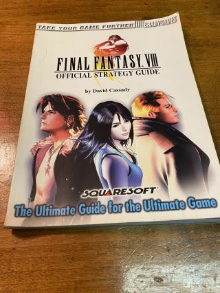 Brady Games Final Fantasy Viii Official Strategy Guide Squaresoft Rare