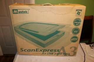 Rare Mustek Scanexpress A3 2400 Pro Usb Flatbed Scanner (se A3 Usb 2400 Pro)