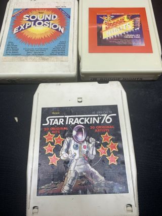 Ronco Hits 8 Track Tapes Rare 3 Played Through