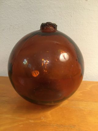 Antique Blown Glass Target Ball or Fire Extinguisher Ball 3