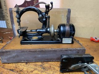 Antique Willcox & Gibbs Sewing Machine W Foot Floor Control Rare Antique