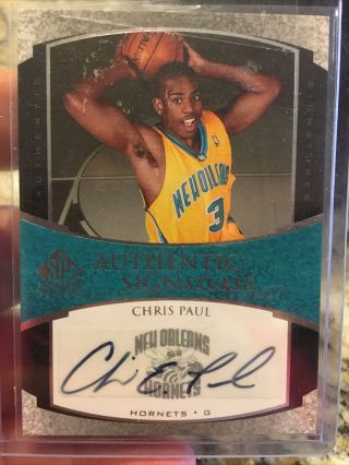 2005 Sp Authentic Signatures Chris Paul Rookie Rare Auto Orleans Hornet Suns