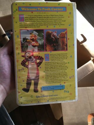Walt Disney Home Video Welcome To Pooh Corner Volume 1 VHS Rare ExRental 2