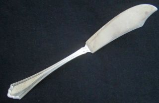 R Wallace & Sons Sterling Silver Master Butter Knife " Antique " Pattern