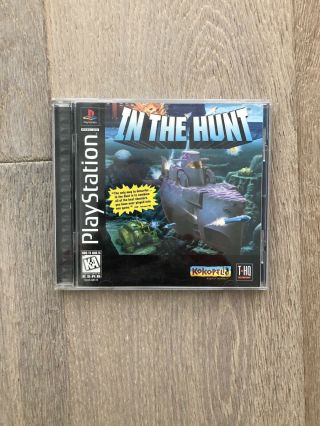 In The Hunt (sony Playstation 1,  1995) Ps1 Rare Jewel Case Variant W/reg Card