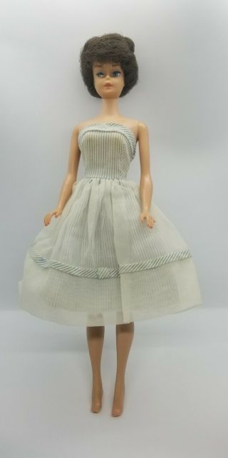 Vintage 1962 Midge Barbie Doll With Brunette Bubble Cut - Gently - Japan