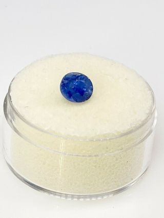 Rare $5000 1.  72ct Cornflower Blue Certified Oval Cut Sapphire No Heat Loose Gem
