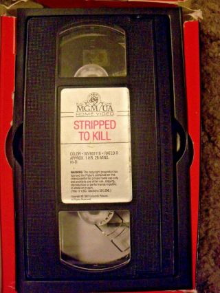 Stripped To Kill Rare 80s Vhs Horror Cult