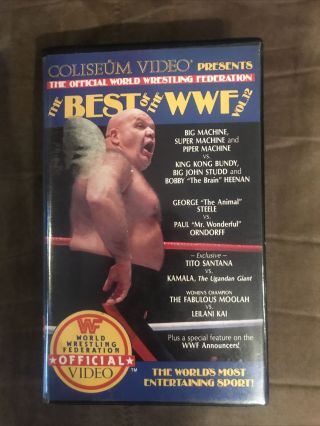Wwf The Best Of The Wwf Vol.  12 Vhs Coliseum Video Rare Wwe