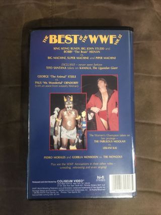 WWF THE BEST OF THE WWF VOL.  12 VHS COLISEUM VIDEO RARE WWE 2