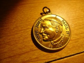 Rare 1979 Roman Catholic Pope John Paul Ii Medal Pendant M.  15a