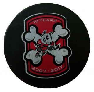 2007 - 2017 10 Years Niagara Icedogs Ohl Official Game Puck Rare Viceroy Ontario