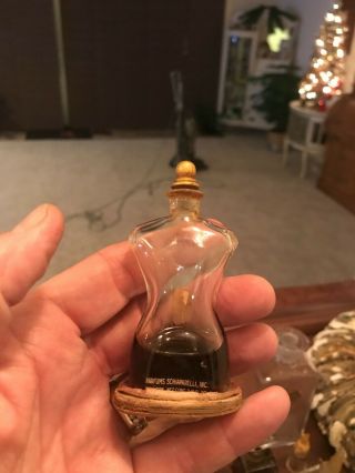 Fancy Old Vintage Antique French Perfume Bottle Womens Dress Form