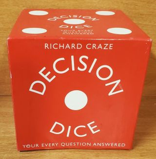 Decision Dice Fortune Telling Oracle Set Divination Richard Craze Very Rare