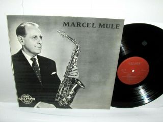 Marcel Mule - Classical Solo Saxophone Recital Lp Very Rare French Import Selmer