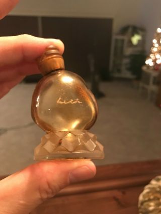 Fancy Old Vintage Antique French Perfume Renoir Heart Bottle