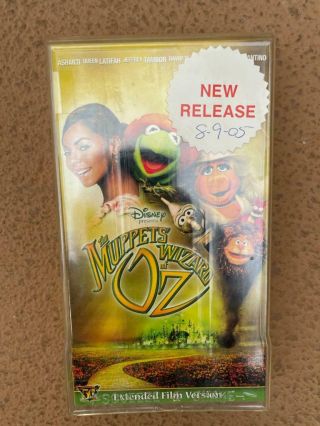 Rare 2005 The Muppets Wizard Of Oz Vhs Video Walt Disney Quentin Tarantino