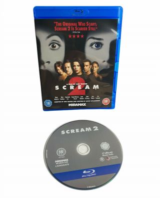 Scream 2 (blu - Ray Disc,  2011) Wes Craven Horror Movie Rare,  Oop Blu Ray