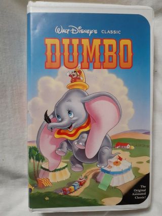 Walt Disney’s Dumbo (vhs) Black Diamond Edition,  The Classics.  Rare Great Cond.