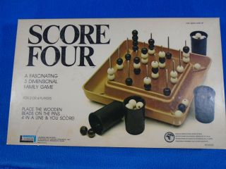 Vintage Rare Htf 1967 1975 Score Four Board Game Lakeside 8325 Euc