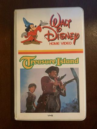 Treasure Island: Rare White Clamshell Vhs Edition Of Disney 