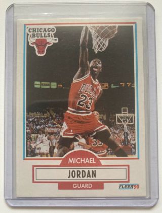 1990 Fleer Michael Jordan Card - " Last Dance " - Rare