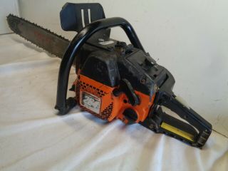 Olympyk 264 Chainsaw.  Runs,  Rare Saw,  20 In Bar And Chain.  Collector,  Italy
