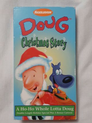 Nickelodeon Doug Christmas Story (vhs 1994) Rare (oop) 90s Classic Outofprint Htf