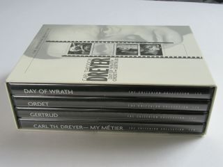 CARL THEODOR DREYER Day of Wrath/Ordet/Gertrud (DVD,  4 - Disc Set,  Criterion) RARE 2