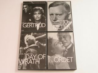 CARL THEODOR DREYER Day of Wrath/Ordet/Gertrud (DVD,  4 - Disc Set,  Criterion) RARE 3