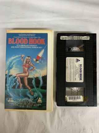Blood Hook Vhs Tape Troma Prism Video 1987 Piranha Horror Rare Cult B Movie