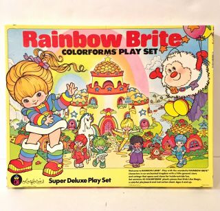 Vintage 1983 Rainbow Brite Colorforms Play Set Hallmark Magic Stickers