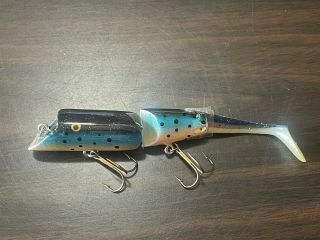 Vintage Rare Fred Arbogast Ac Plug Jointed Topwater Wood Fishing Lure